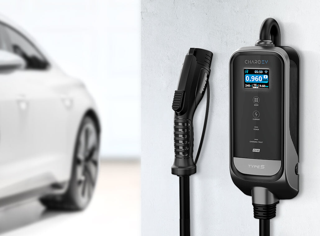 CHARGEEV 40A Level 2 Charger, Compatible with All EV Models