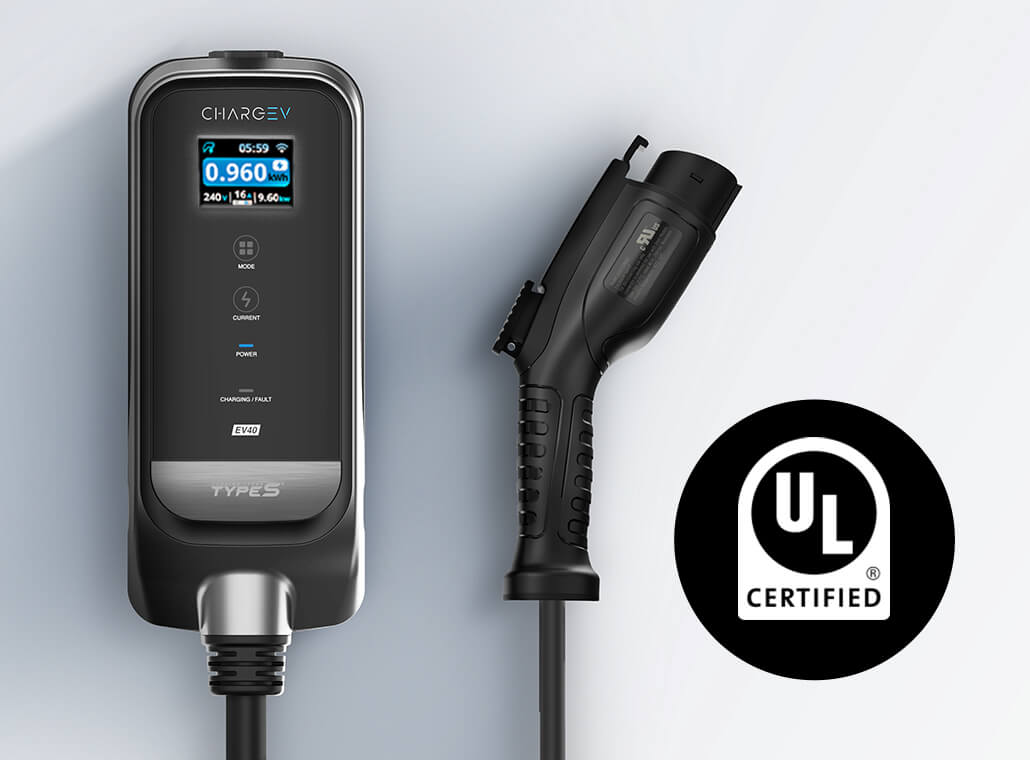 CHARGEEV 40A Level 2 Charger, Compatible with All EV Models