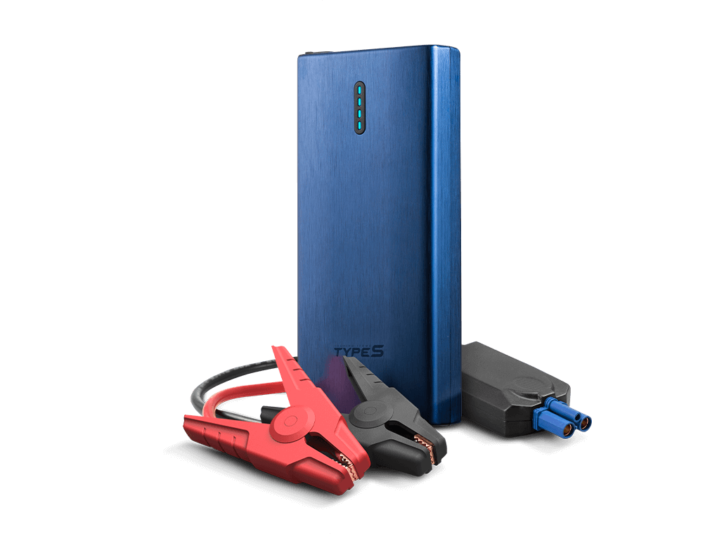 TYPE S 12V 7.0L Battery Jump Starter with USB C Charging and 10,000 mAh Power Bank - TYPE S Touring Items-AC56789-AM