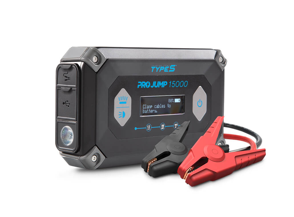 TYPE S 12V 8.0L ProJump™ Battery Jump Starter with JumpGuide™ and 15,000 mAh Power Bank - TYPE S Touring Items-AC532780-1