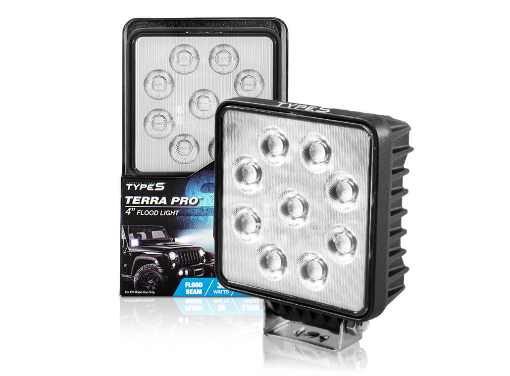 TYPE S TERRA PRO 4" Square Flood Light - TYPE S Touring Items-LM58280-1