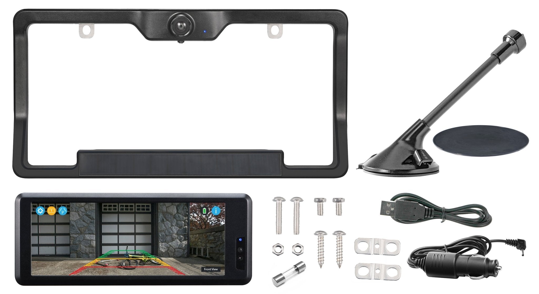 TYPE S Wireless & Solar Powered HD Backup Camera with 6.8" Monitor - TYPE S Touring Items-BT57132-1