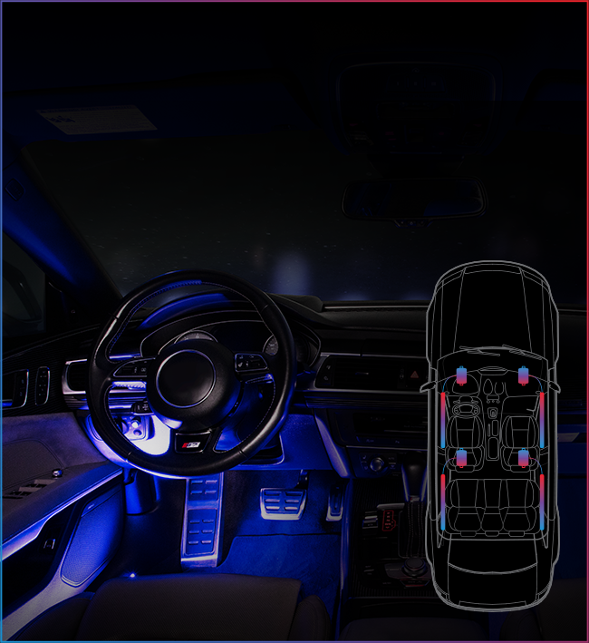 TYPE S Formula DRIFT Pro Series PSL Smart Interior Glow Kit